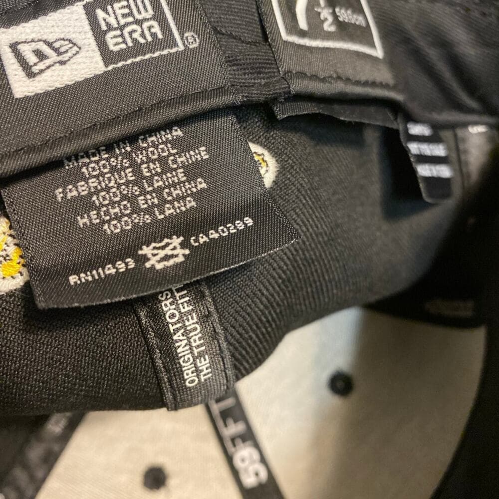 Pirates New Era Hat Size 7 1/2 Black & Yellow - Thumbnail 5