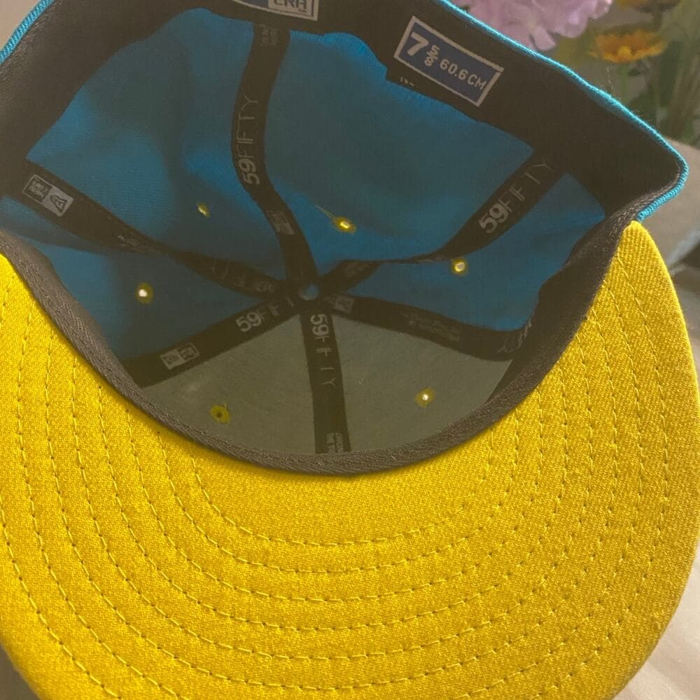 New Era Hat 7 5/8 Green & Gold - Thumbnail 4