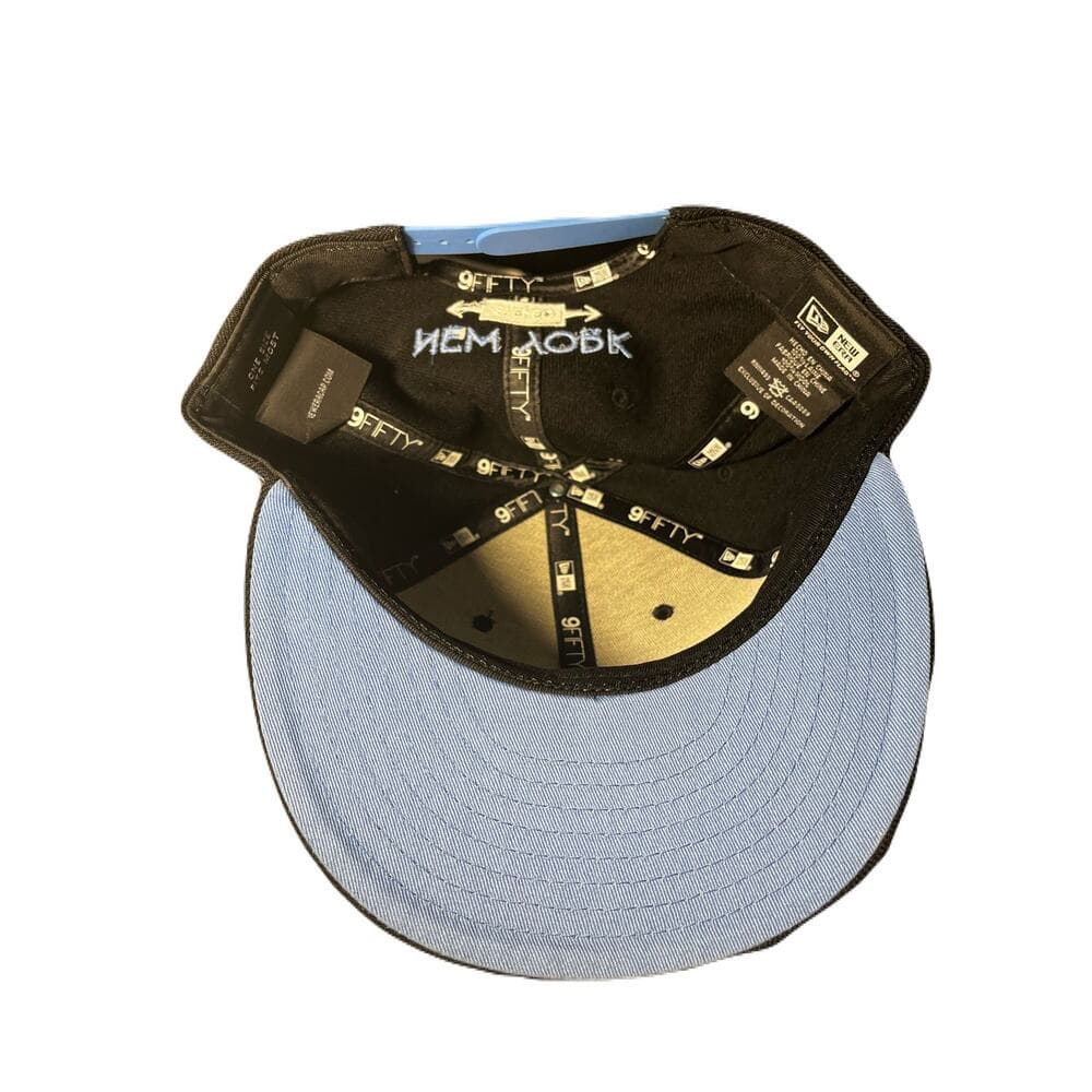 New Era Marcelo D2 Black & Baby Blue SnapBack Hat New - Thumbnail 4