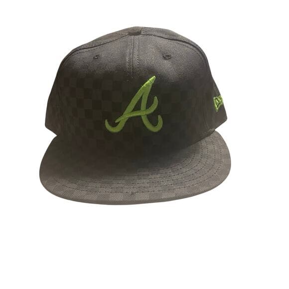 New Era Hat 7 5/8 Black & Green As - Thumbnail 5