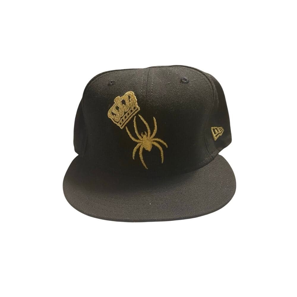New Era Hat 7 5/8 Black/Gold Spider - Thumbnail 5