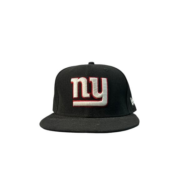 New Era 59fifty New York Giants NFL Black 100% Polyester Fitted Hat Size 7 1/2 - Thumbnail 7