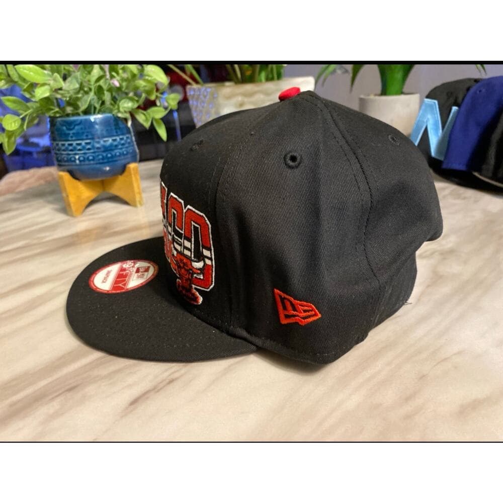 Chicago New Era Hat SnapBack Black & Red - Thumbnail 2