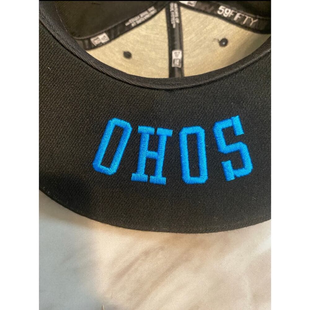 New Era Hat Size 7 1/2 Black & Blue - Thumbnail 5