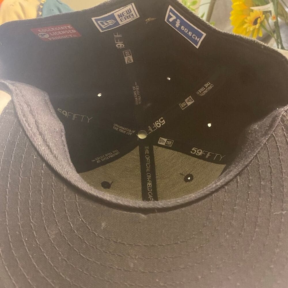 New Era Hat 7 5/8 Black/Gold Spider - Thumbnail 3