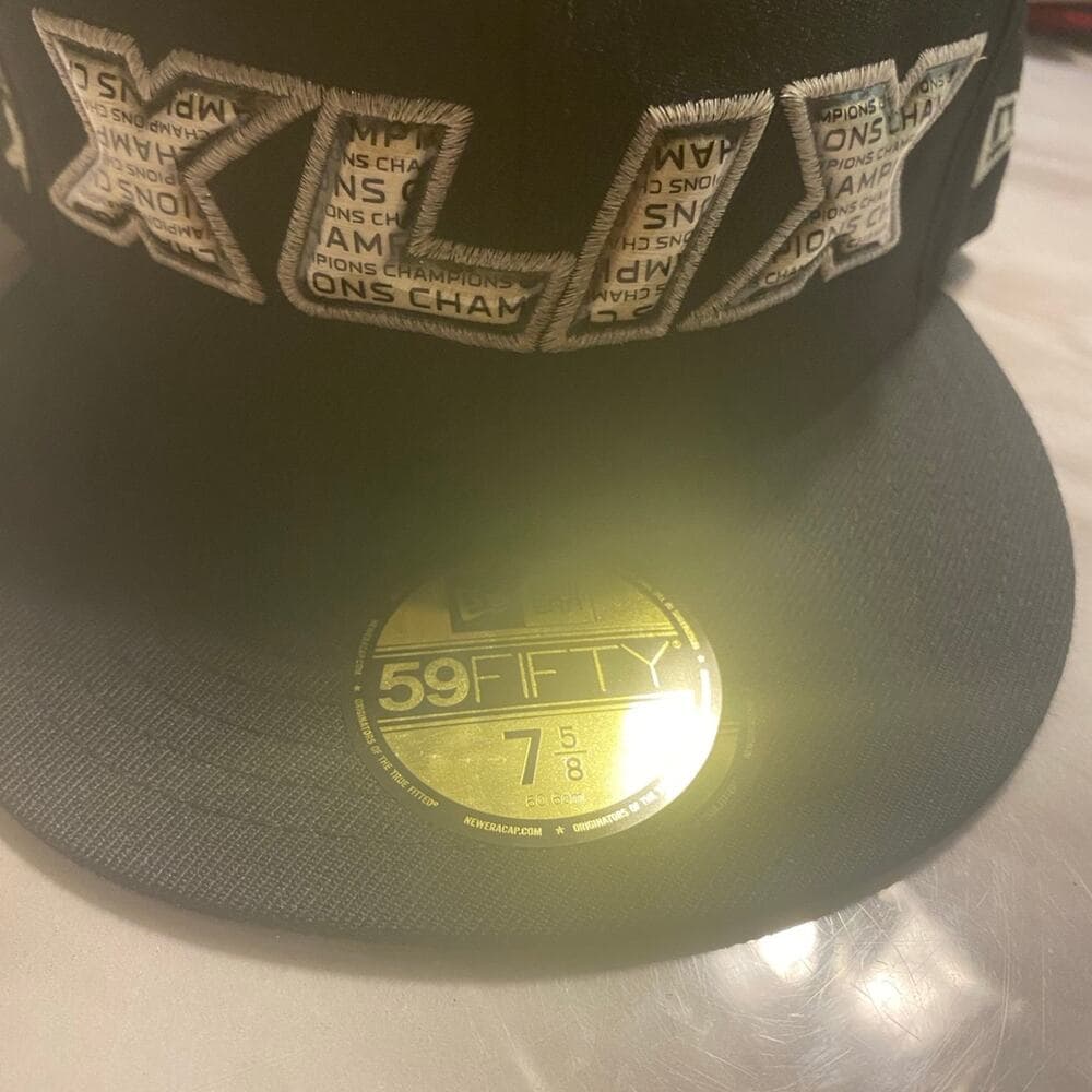 New Era Hat 7 5/8 Black Xlix - Thumbnail 3