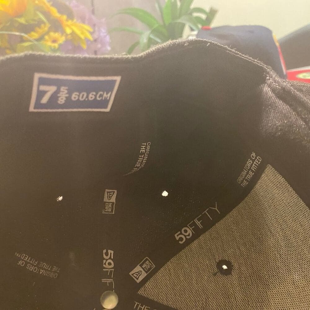 New Era Hat 7 5/8 Black/Gold Spider - Thumbnail 4