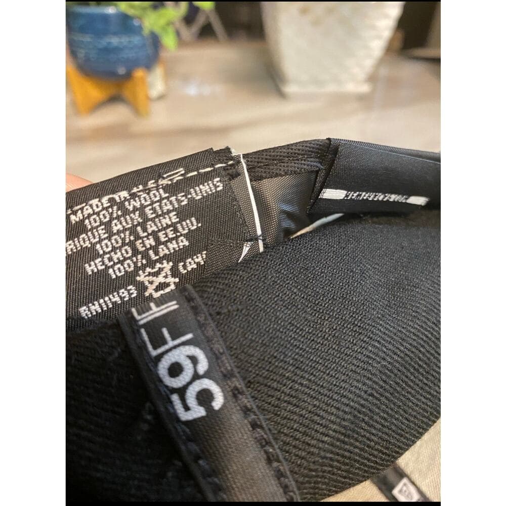 New Era Hat Size 7 1/2 Black & Blue - Thumbnail 7