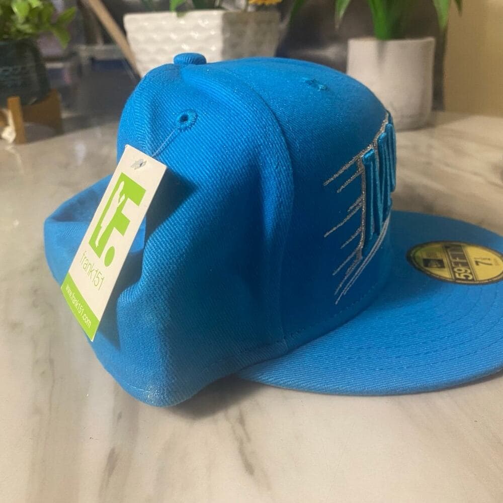 New Era Hat 7 1/2 Blue & Sliver Movers - Thumbnail 4