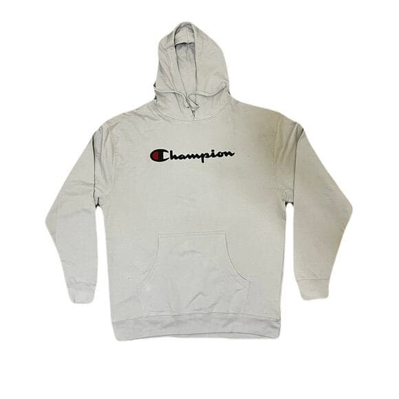 Men’s Champion Cream Hoodie Size XL - Thumbnail 6