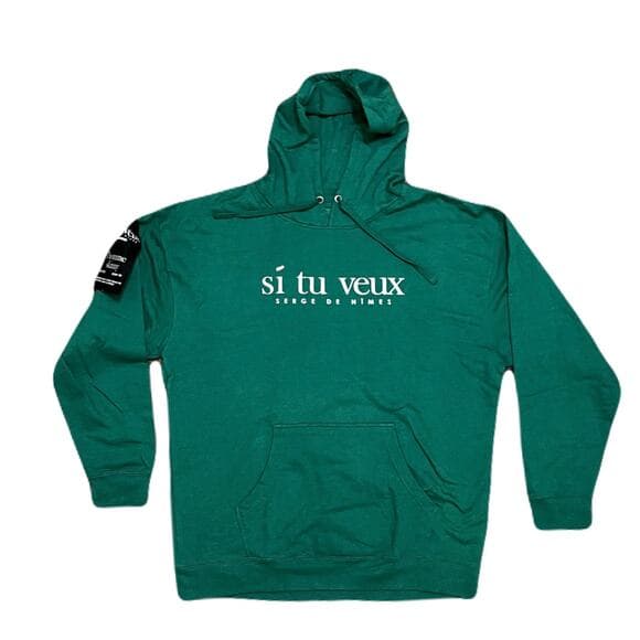 Si Tu Veux Green Hoodie 2XL Men’s - Thumbnail 6