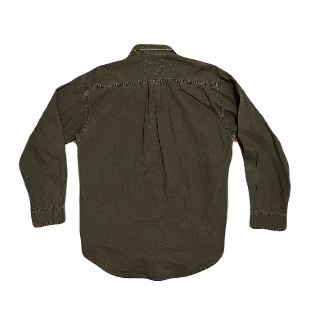 Levi’s Olive Long Sleeve Denim Women’s Jacket Size Medium - Thumbnail 2