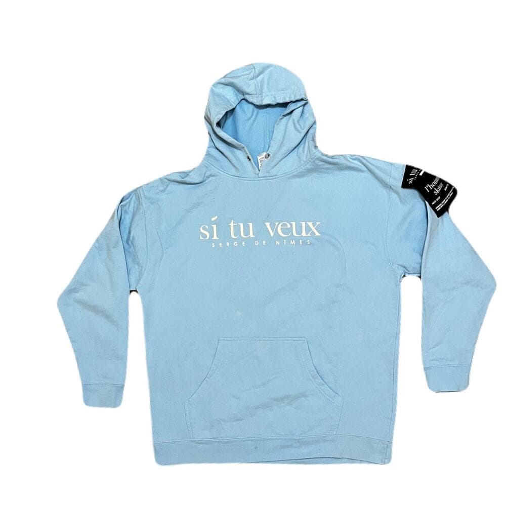 Baby Blue Si Tu Veux Men’s Sweater Size 2XL - Thumbnail 5