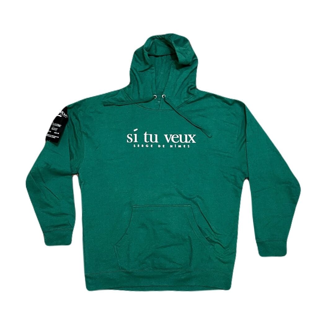 Si Tu Veux Green Hoodie 2XL Men’s - Thumbnail 5