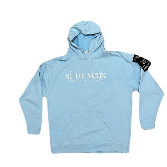Baby Blue Si Tu Veux Men’s Sweater Size 2XL - Thumbnail 6