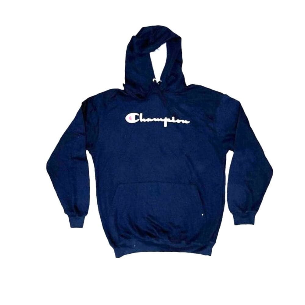 Navy Men’s Champion Sweater Hoodie Size XL - Thumbnail 4