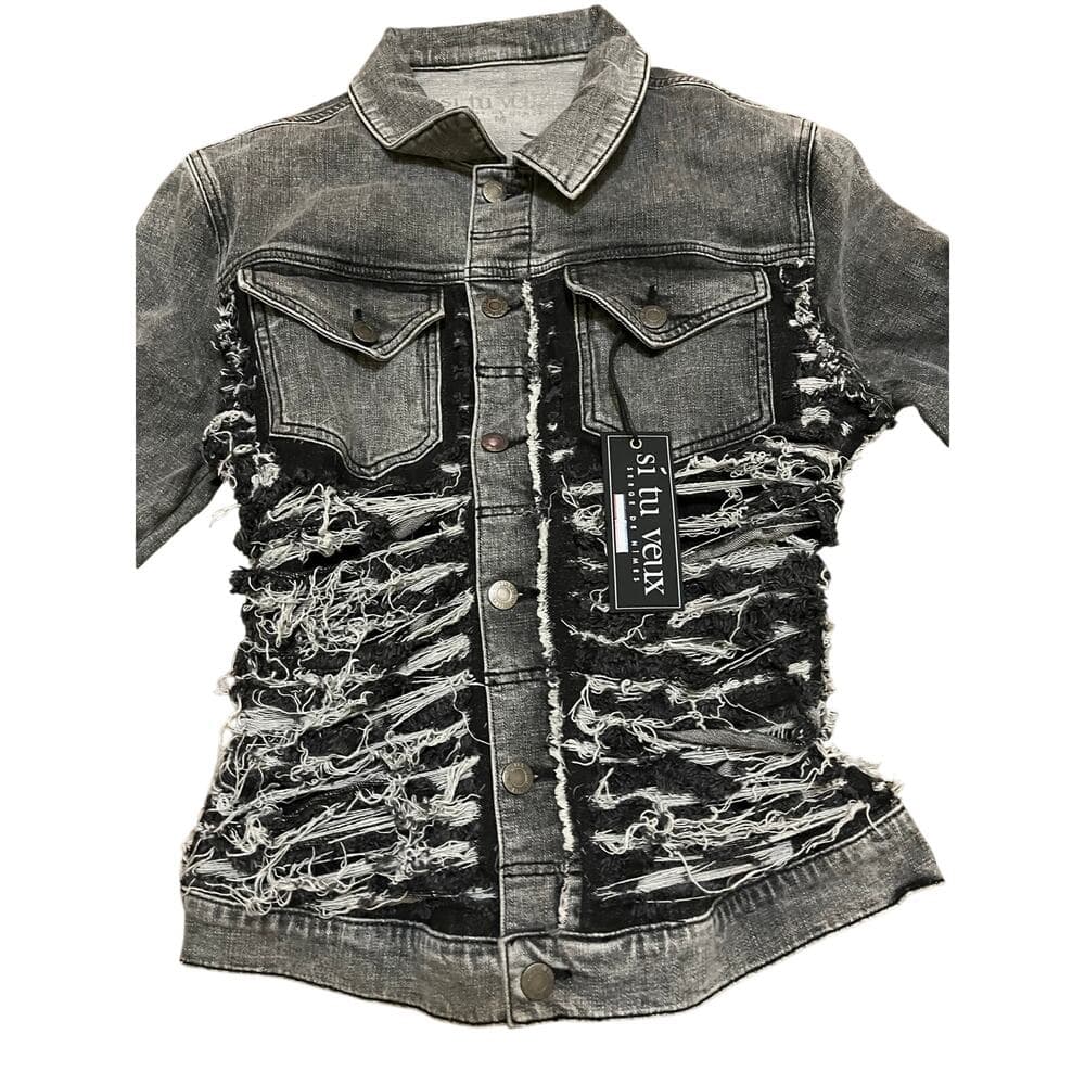 Si Tu Veux Women’s Jean Jacket Size 32 - Thumbnail 2