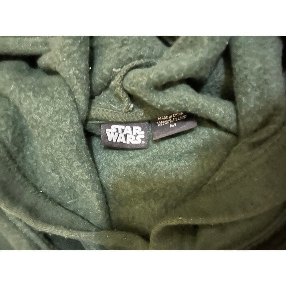 Men’s Dark Green Star Wars Hoodie Size Medium - Thumbnail 3
