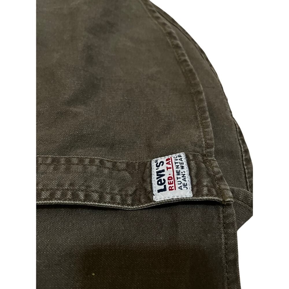 Levi’s Olive Long Sleeve Denim Women’s Jacket Size Medium - Thumbnail 3