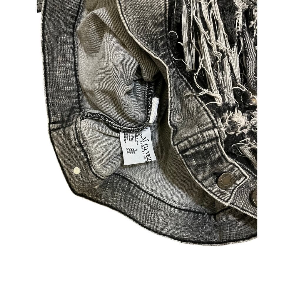 Si Tu Veux Women’s Jean Jacket Size 32 - Thumbnail 3