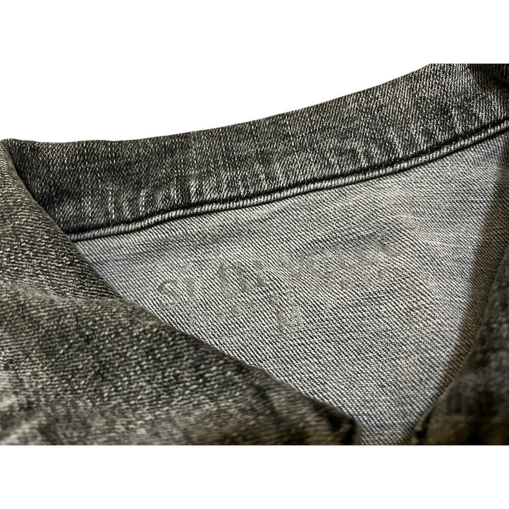 Si Tu Veux Grey & Black Women’s Jean Jacket Size 32 - Thumbnail 2