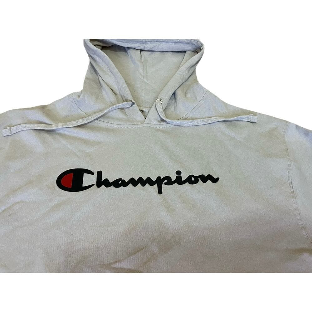 Men’s Champion Cream Hoodie Size XL - Thumbnail 4