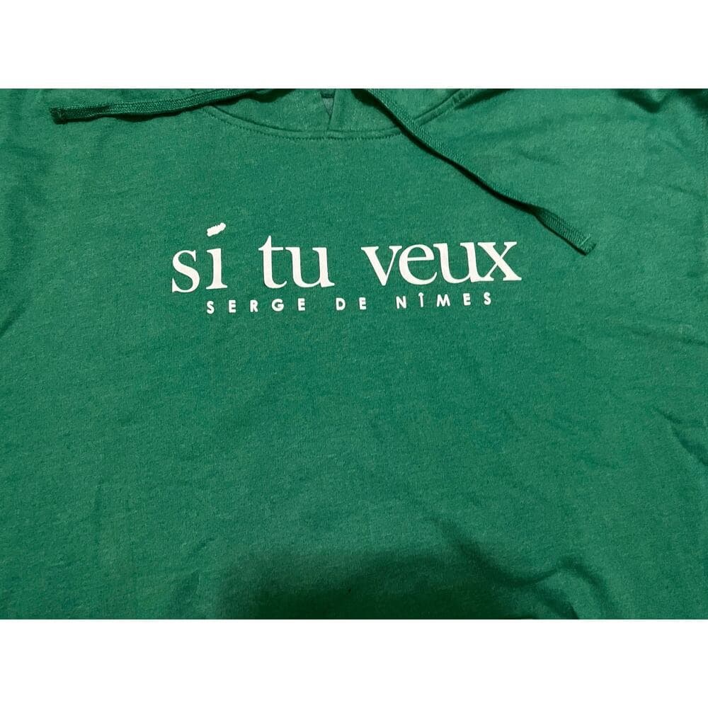Si Tu Veux Green Hoodie 2XL Men’s - Thumbnail 4