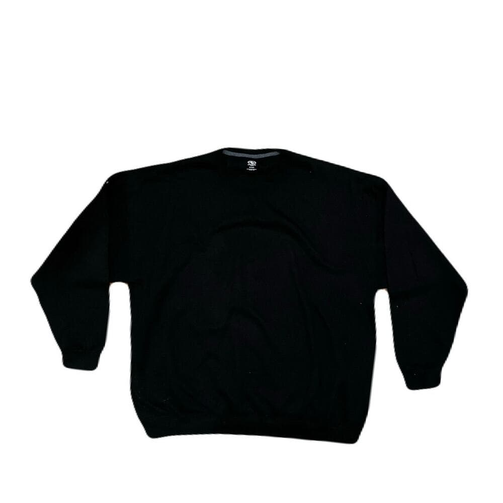 Black crewneck Mens Sweater Size 3XL - Thumbnail 3