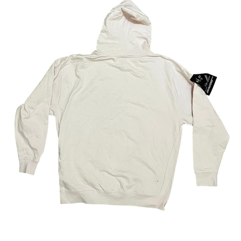 Pink Men’s Si Tu Veux Hoodie With Baby Blue Words Size 2XL - Thumbnail 3
