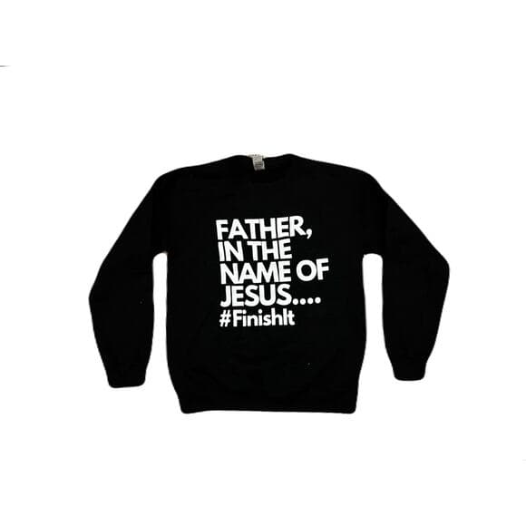Father In The Name Of Jesus CrewNeck Sweater Size Small - Thumbnail 5