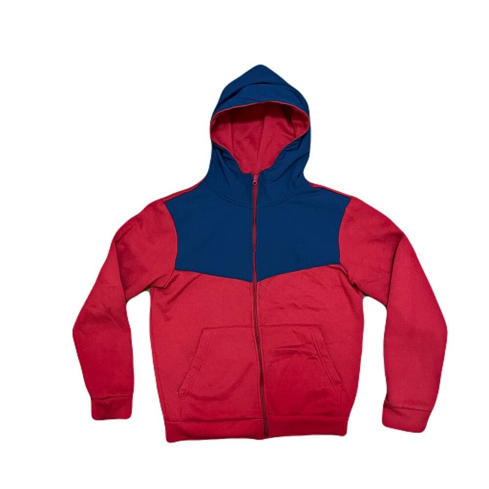 Men’s Red & Blue Hoodie Size Medium - Thumbnail 3