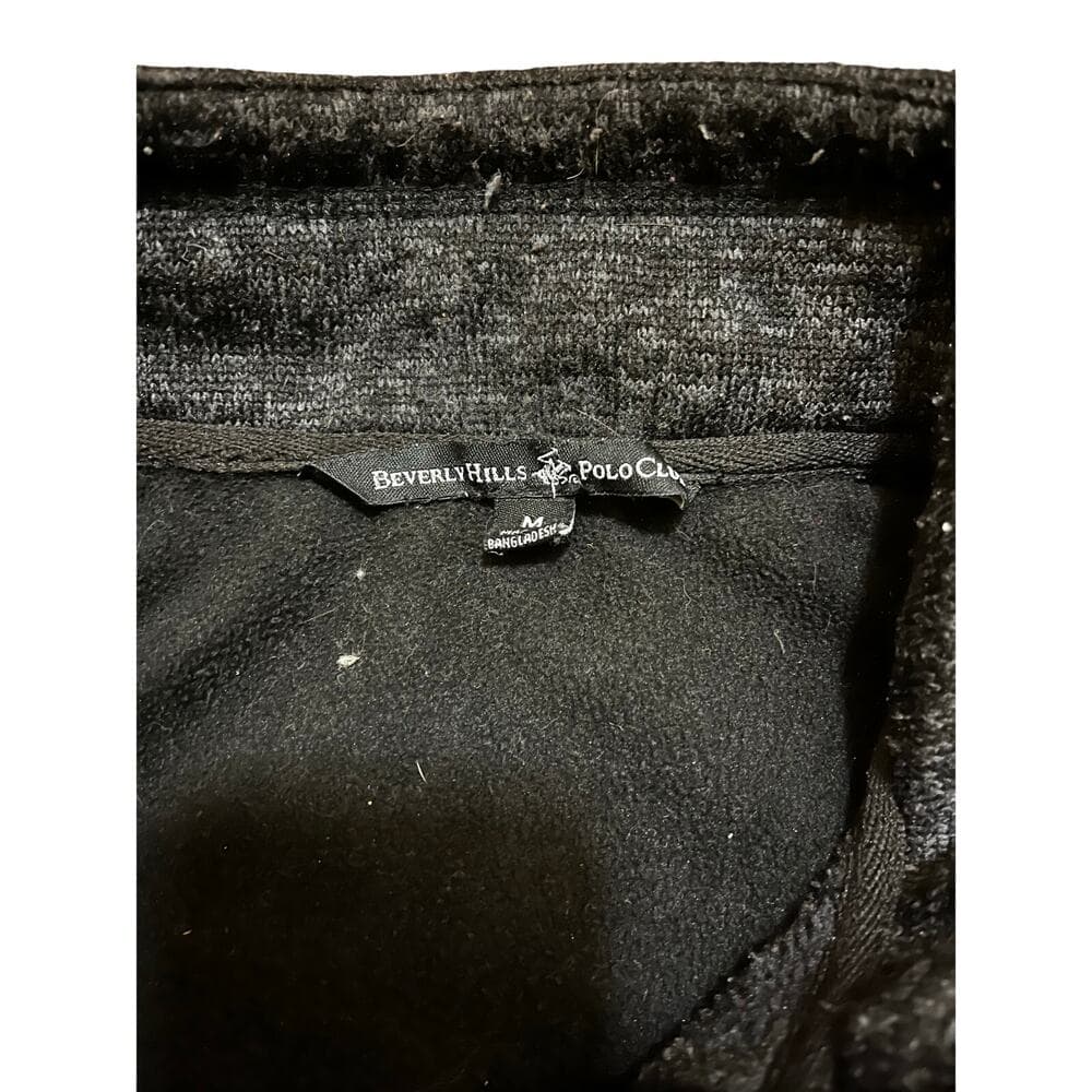 Beverly Hills polo club Black Crew neck Men’s Black Sweater Size Medium - Thumbnail 2