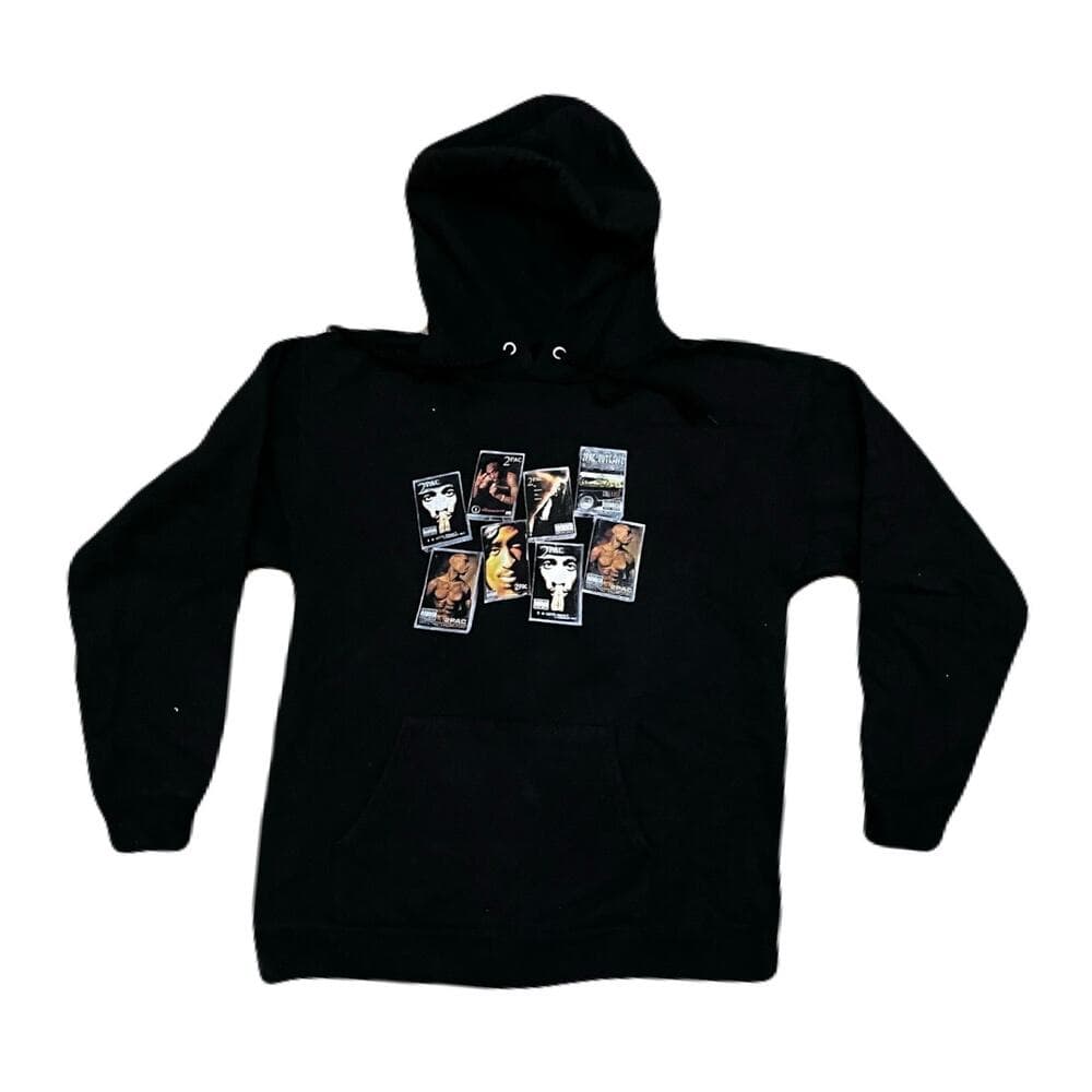 2 PAC Black Hoodie Size Small In good condition - Thumbnail 4