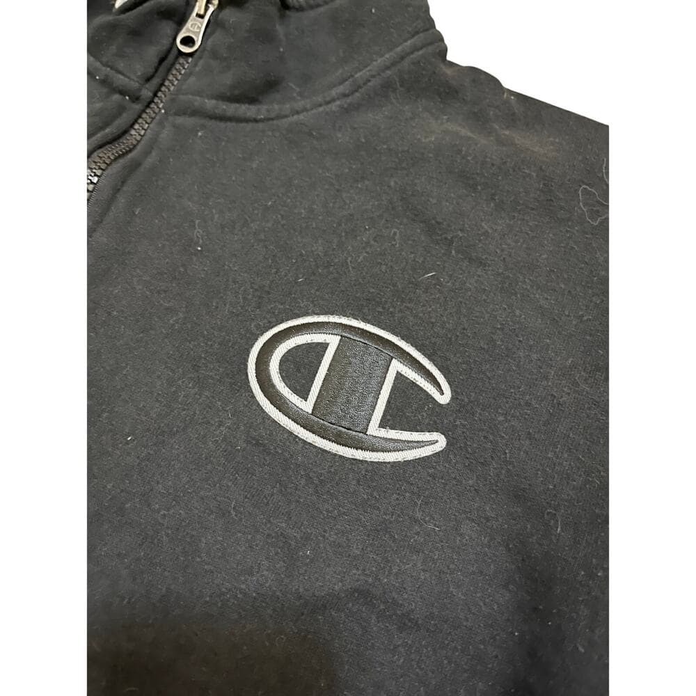 Champion Men’s Black CrewNeck Sweater Size Medium - Thumbnail 3