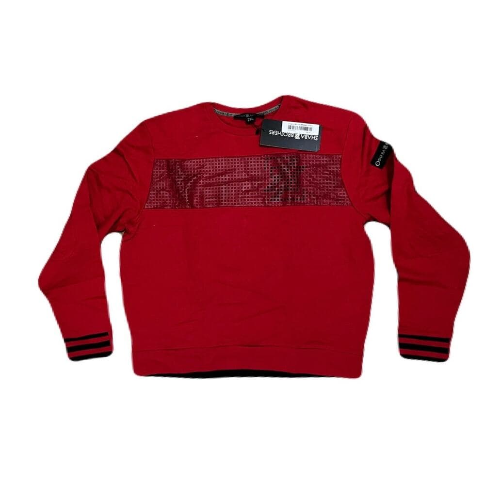 Shabazz Brothers Men’s Red CrewNeck Sweater Brand New Size 2XL - Thumbnail 5