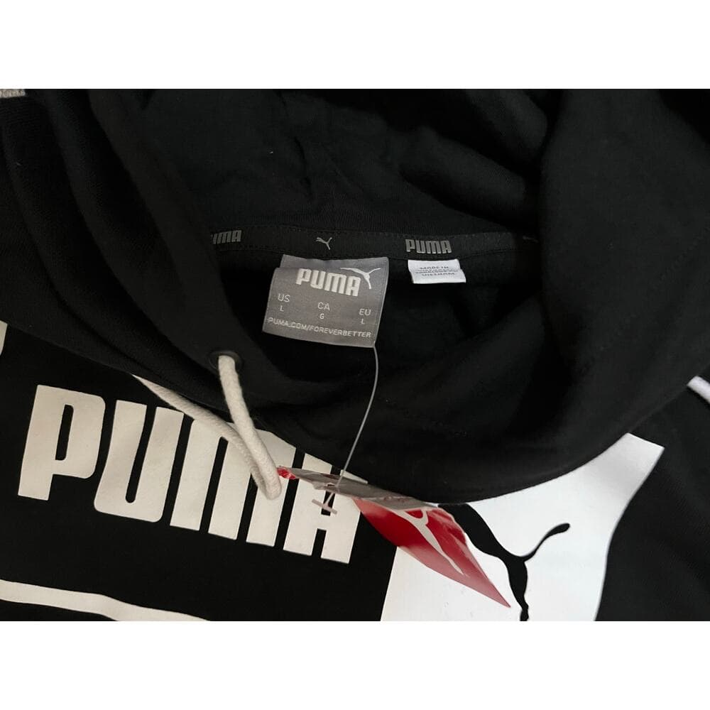 Black Puma Men’s Hoodie Size Large Brand New With Puma Logo - Thumbnail 3