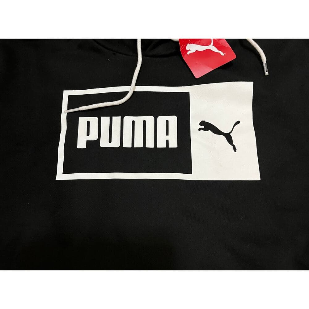 Black Puma Men’s Hoodie Size Large Brand New With Puma Logo - Thumbnail 4