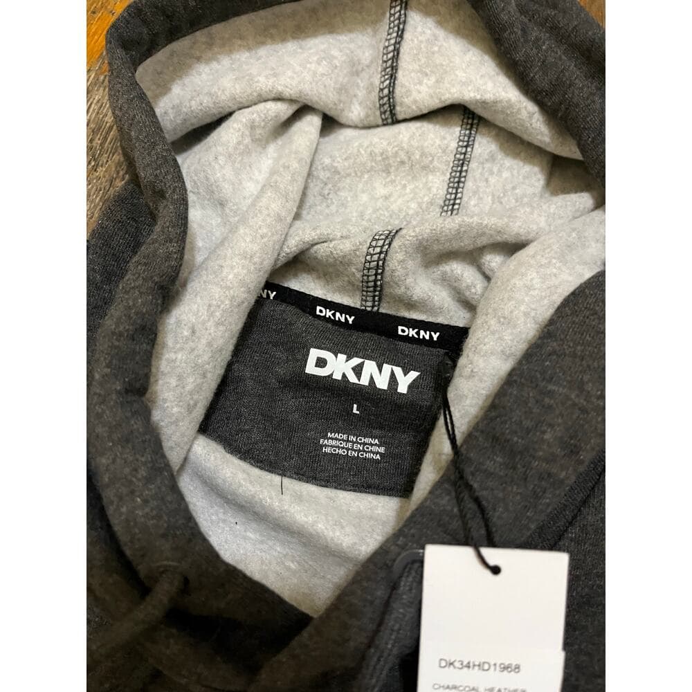 DKNY Men’s Hoodie Dark Gray Size Large Brand New - Thumbnail 3