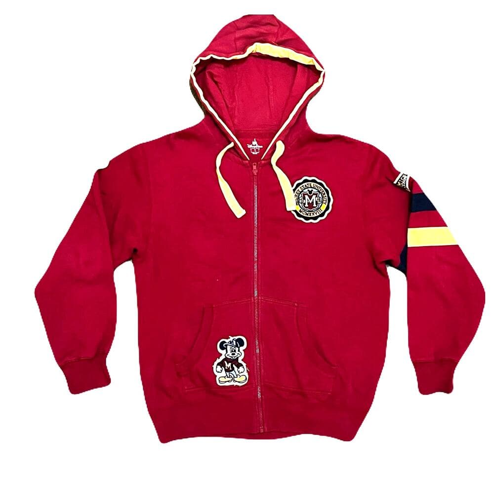Burgundy Mickey Mouse hoodie Size Large - Thumbnail 8