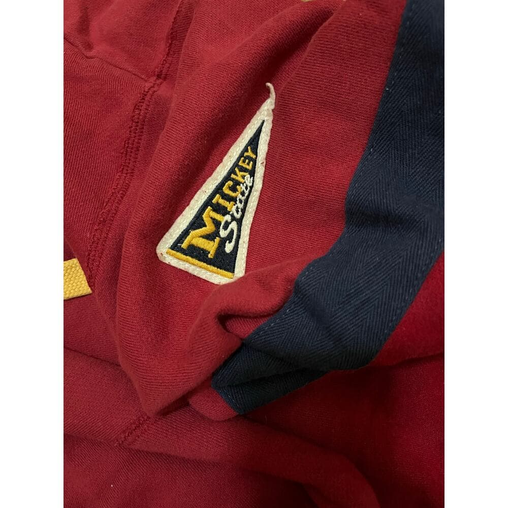 Burgundy Mickey Mouse hoodie Size Large - Thumbnail 6