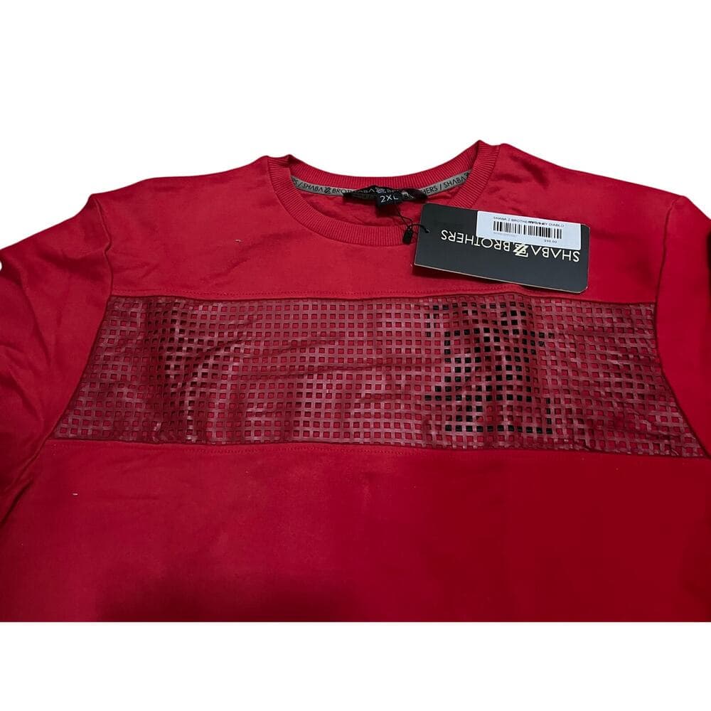 Shabazz Brothers Men’s Red CrewNeck Sweater Brand New Size 2XL - Thumbnail 2