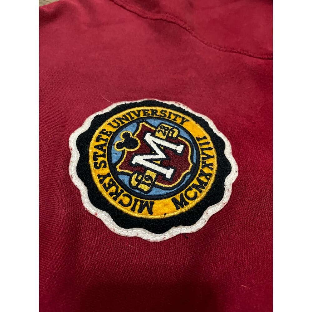 Burgundy Mickey Mouse hoodie Size Large - Thumbnail 3