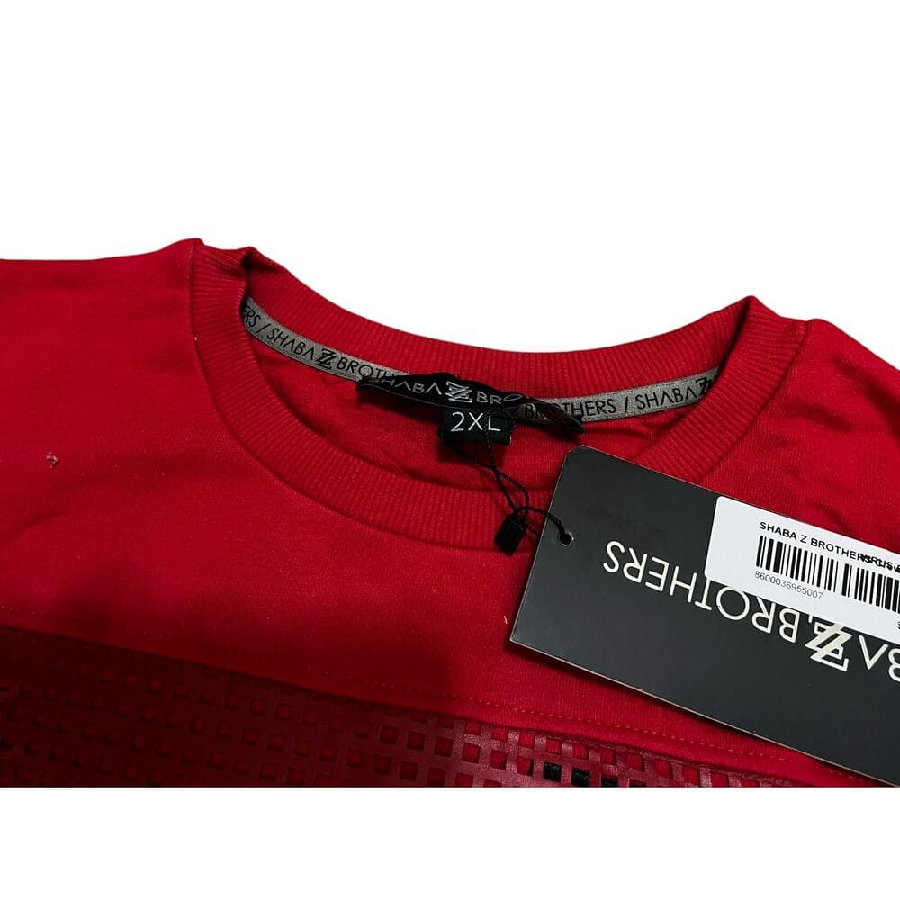 Shabazz Brothers Men’s Red CrewNeck Sweater Brand New Size 2XL - Thumbnail 4