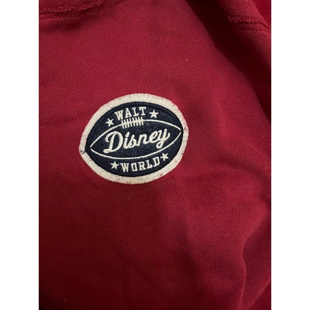 Burgundy Mickey Mouse hoodie Size Large - Thumbnail 5