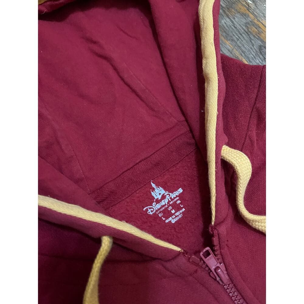 Burgundy Mickey Mouse hoodie Size Large - Thumbnail 2