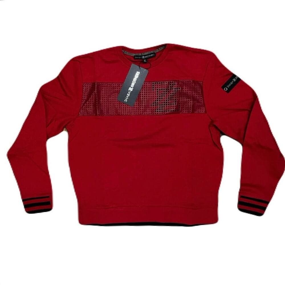 Shabazz Bothers Red Men’s Hoodie Size X-Large - Thumbnail 4