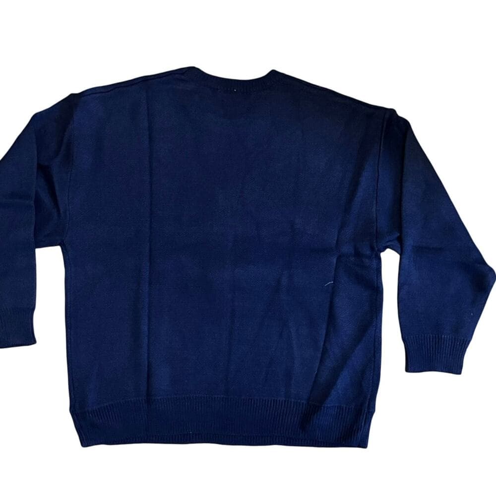 Men’s Navy Sweater Size 4XL With A Cool Bear In Front Of it - Thumbnail 3