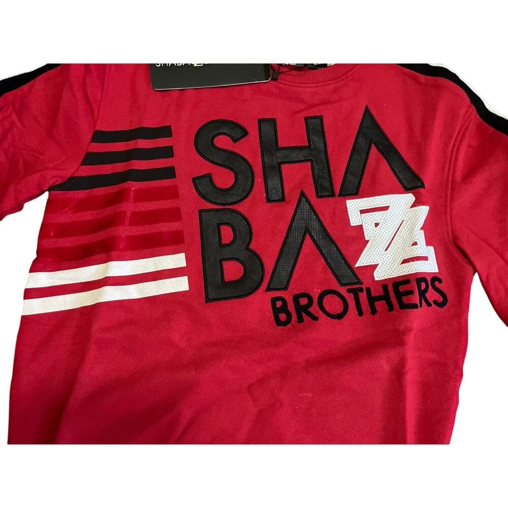 Shabazz Brothers Men’s CrewNeck Red & Black Sweater