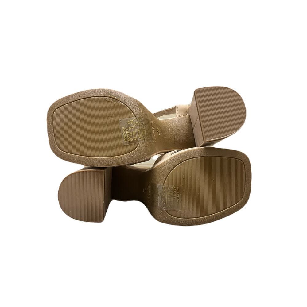 Y2K-inspired sandals feature a square open toe and a secure ankle strap sz 7.5 - Thumbnail 5
