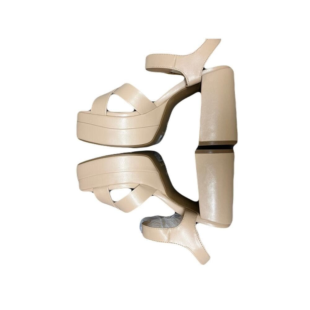 Y2K-inspired sandals feature a square open toe and a secure ankle strap sz 7.5 - Thumbnail 6